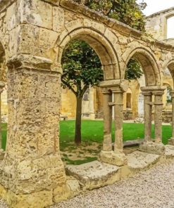 Cordeliers Cloister Saint Emilion paint by number