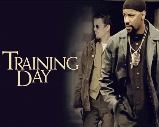 Denzel Washington From Training Day Film Paint by number