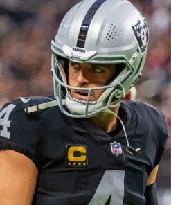 Derek Carr Player paint by number