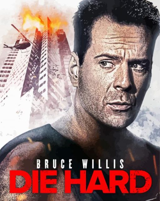 Die Hard Movie Poster paint by number