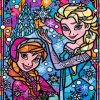 Disney Frozen Stained Glass paint by number