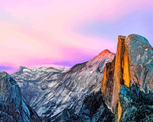 El Capitan Sunrise paint by number