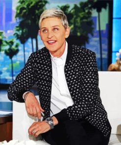 Ellen Degeneres paint by number