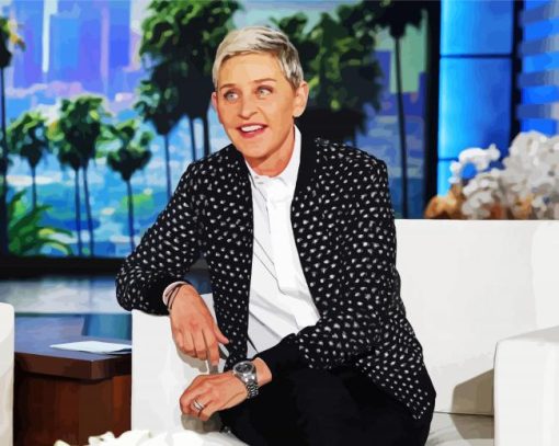 Ellen Degeneres paint by number