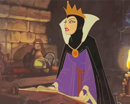 Evil Queen The Snow White And The Seven Dwarfs Paint by number