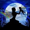 Fairy Mother And Child Silhouette paint by number