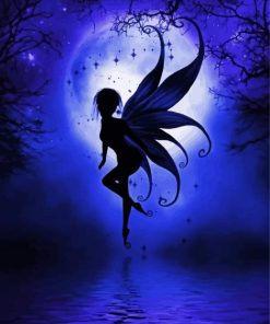 Cute Fairy Silhouette paint by number