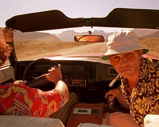 Fear And Loathing In Las Vegas Movie Characters paint by number