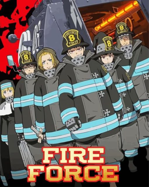 Fire Force paint by number