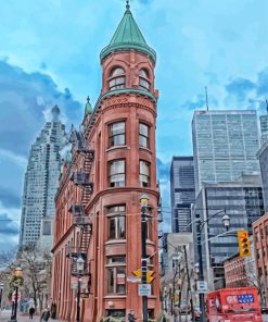 Flatiron Building Toronto paint by number