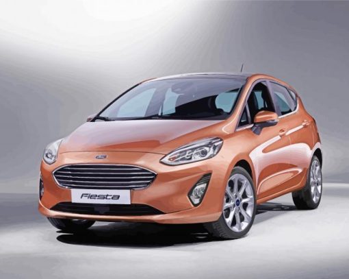 Ford Fiesta Car paint by number