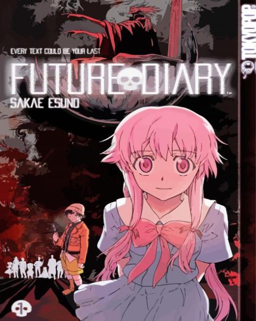 Future Diary Anime Poster paint by number