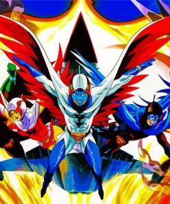 Gatchaman Series paint by number