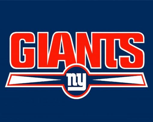 Giants Football Logo paint by number