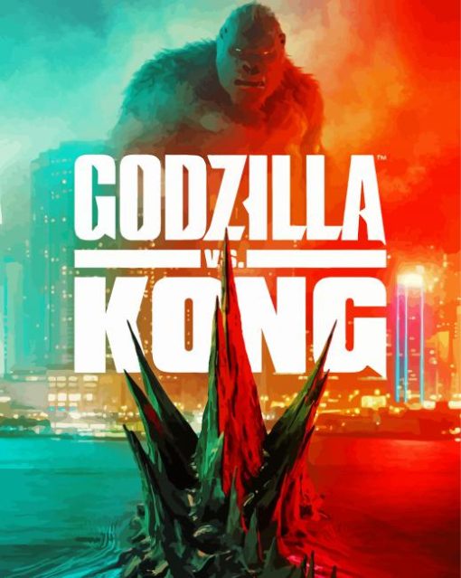 Godzilla Vs kong Poster paint by number