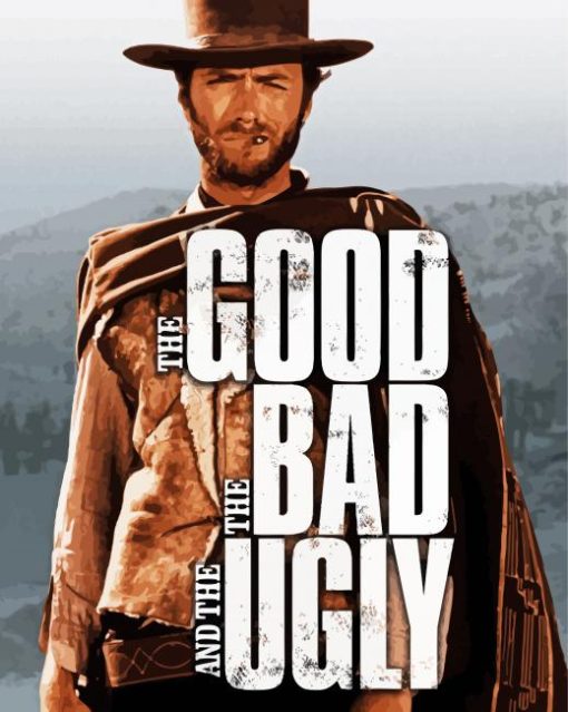 Good Bad Ugly Poster paint by number