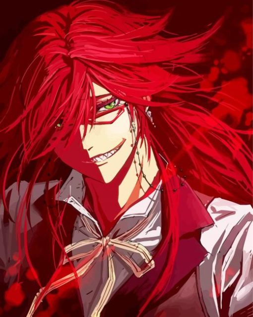 Grell Sutcliff Kuroshitsuji Anime paint by number