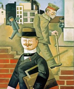 Grey Day By George Grosz paint by number