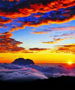 Haleakala National Park At Sunset paint by number