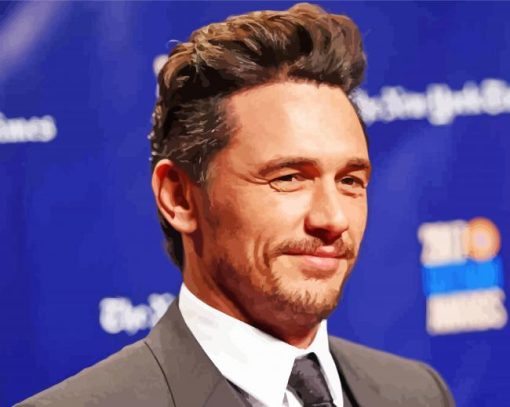 Handsome James Franco paint by number