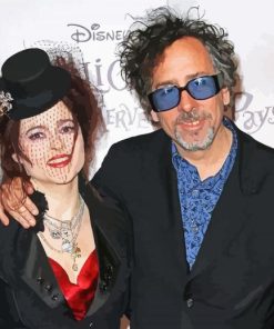 Helena Bonham And Tim Burton paint by number