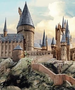 Hogwarts Harry Potter Castle paint by number