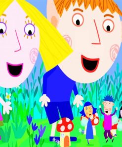 Holly And Ben Little Kingdom Cartoon paint by number