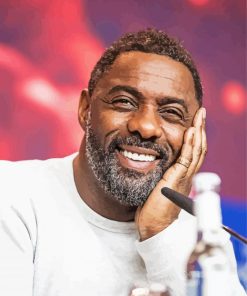 Idris Elba Smiling paint by number