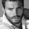 Jamie Dornan Black And White paint by number