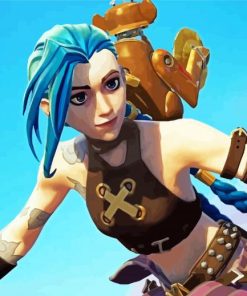 Jinx League Of Legends Game paint by number