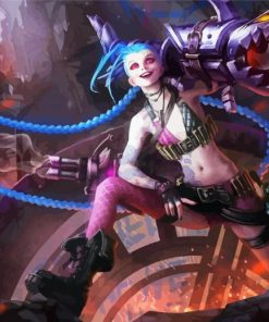 Jinx League Of Legends paint by number