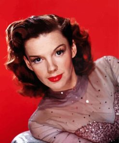 Judy Garland American Actress paint by number