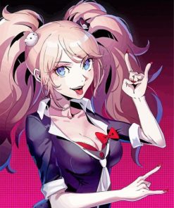 Junko Enoshima Anime Character paint by number