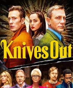 Knives Out Poster paint by number