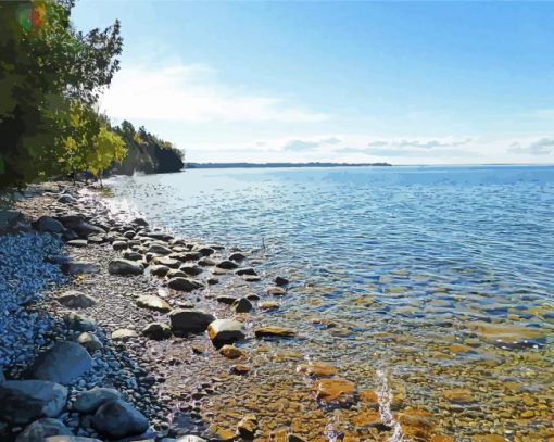 Lake Simcoe paint by number