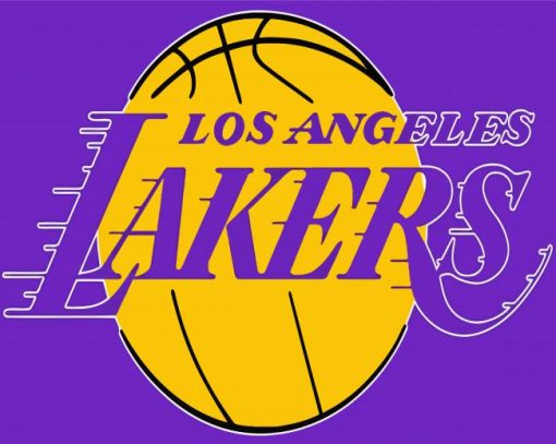 Los Angeles Lakers Logo paint by number