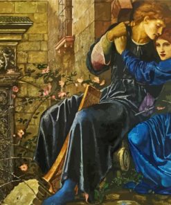 Love Among The Ruins By Edward Burne Jones paint by number