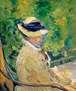 Madame Manet By Edouard Manet paint by numbers