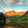 Maroon Bells Landscape paint by number