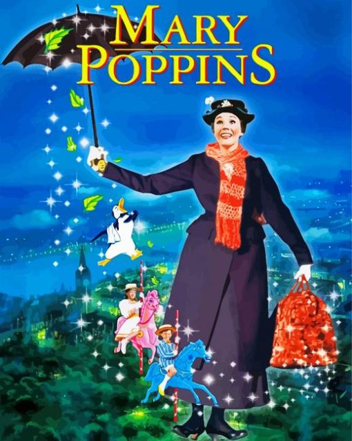 Mary Poppins Poster paint by number