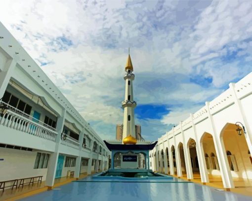 Masjid At Taqwa Miri paint by number