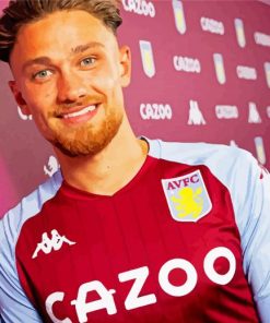 Matty Cash Aston Villa paint by number