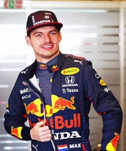 Max Verstappen Portrait paint by number