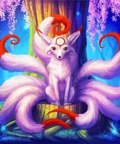 Nine Tailed Fox By Kayas Kosmos paint by number