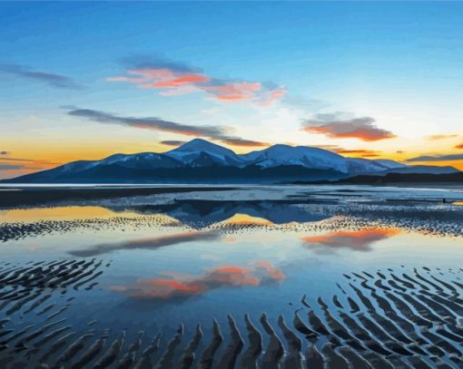 Northern Ireland Mourne Mountains paint by number