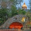 Notre Dame Grotto Indiana paint by number