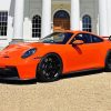 Orange Porsche 911 Gt3 Car paint by number