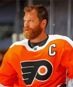 Philadelphia Flyers Claude Giroux paint by number