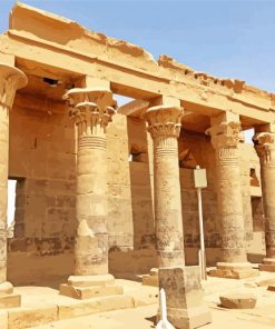 Philae Temple Columns paint by number