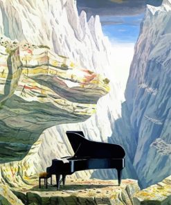 Piano Landscape By Dominique Appia paint by number